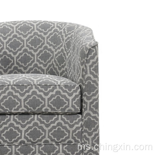 Grey Swivel Arm Chair Hidup Room Chairs